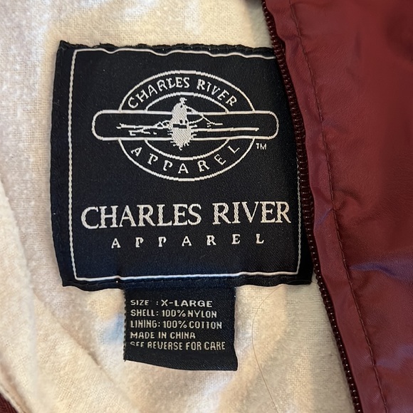 Texas A&M Aggies Charles River Apparel maroon quarter zip rain coat size XL - Picture 4 of 4